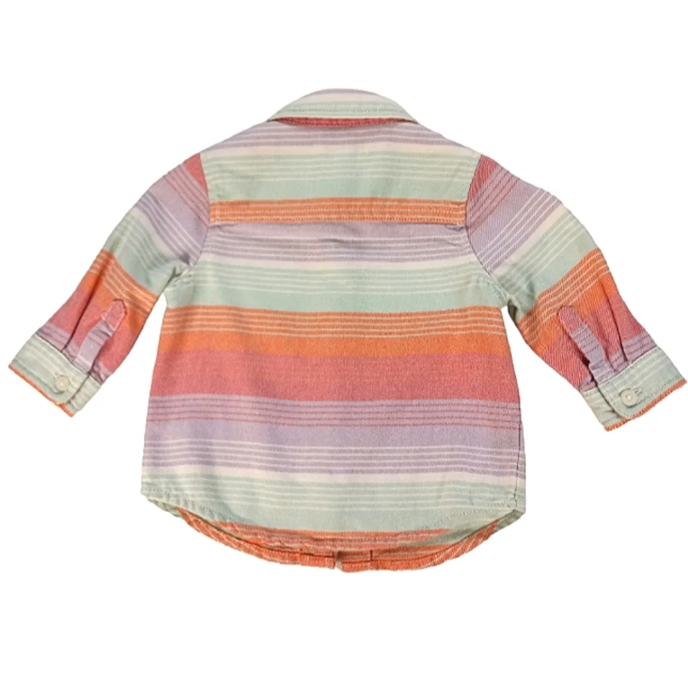 Gymboree Shirt Striped Button Down Size 0-3 Months
